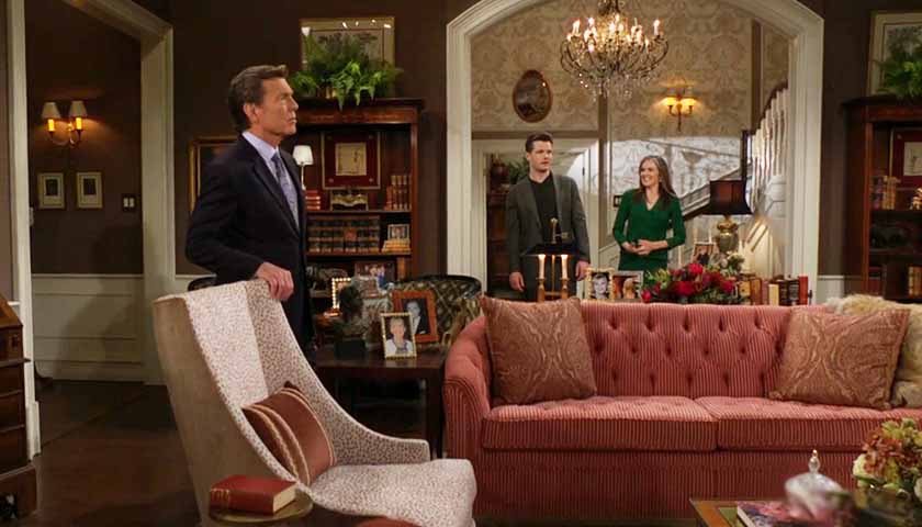 Young And The Restless: Jack looks at the renovations as Kyle and Diane look on