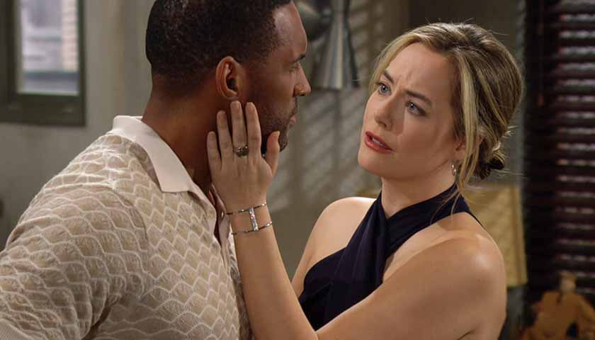 Bold And The Beautiful: Hope puts her hand on Carter's face