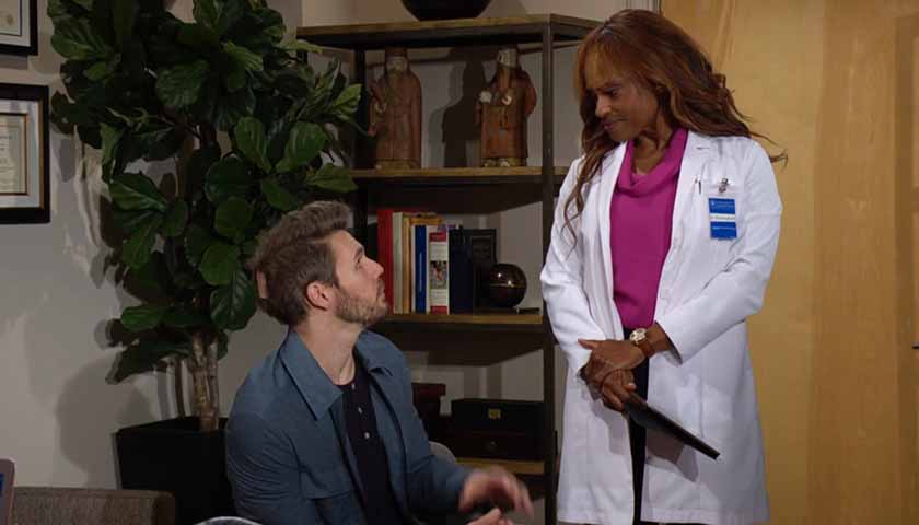 B&B Scoop: Liam looks up at Dr. Grace Buckingham