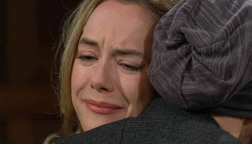 Bold And The Beautiful: Hope cries as Liam holds her