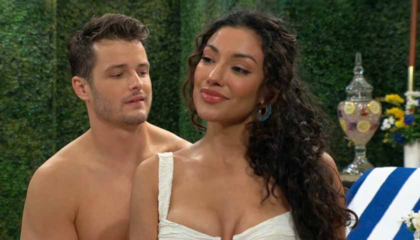 Young And The Restless Spoilers: Audra smiles as Kyle stares at her neck