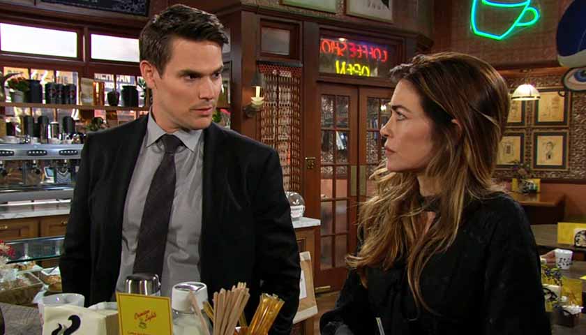 Y&R Scoop: Adam and Victoria strategize