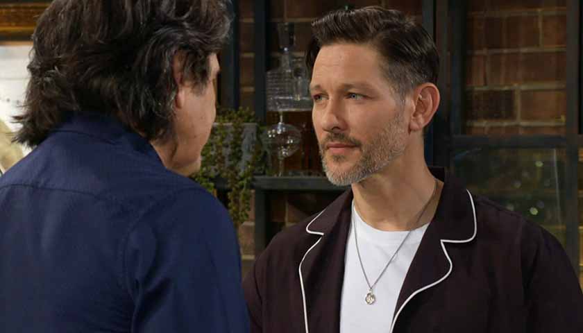 Y&R Scoop: Daniel gazes at Tessa as he talks to Danny