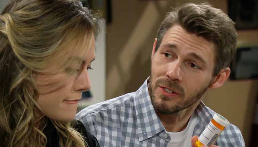 B&B Scoop: Liam shows Hope his bottle of meds