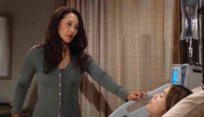 Bold And The Beautiful Spoilers: Li looks down on her unconscious granddaughter Luna