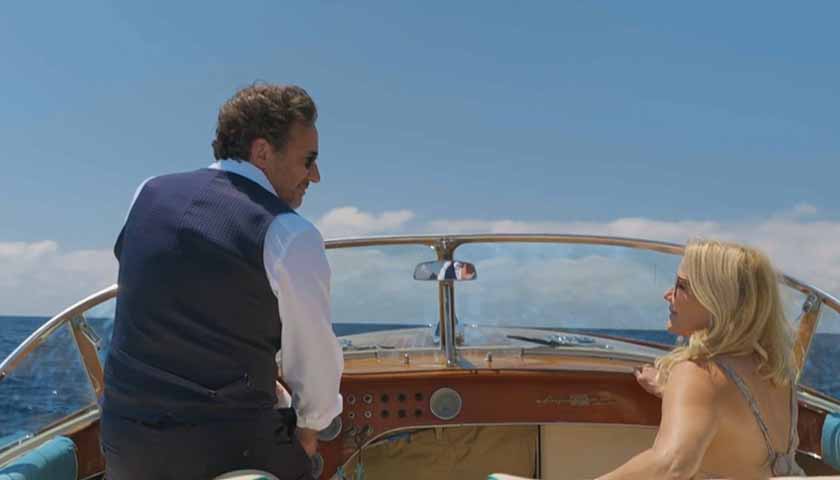 B&B Scoop: Ridge steers a boat, with Brooke beside him, in The Bay Of Naples