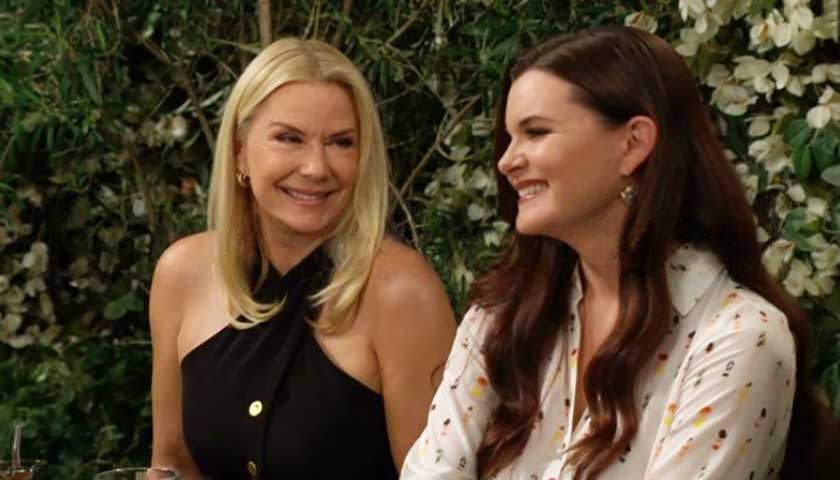B&B Scoop: Brooke smiles at Katie at Il Giardino