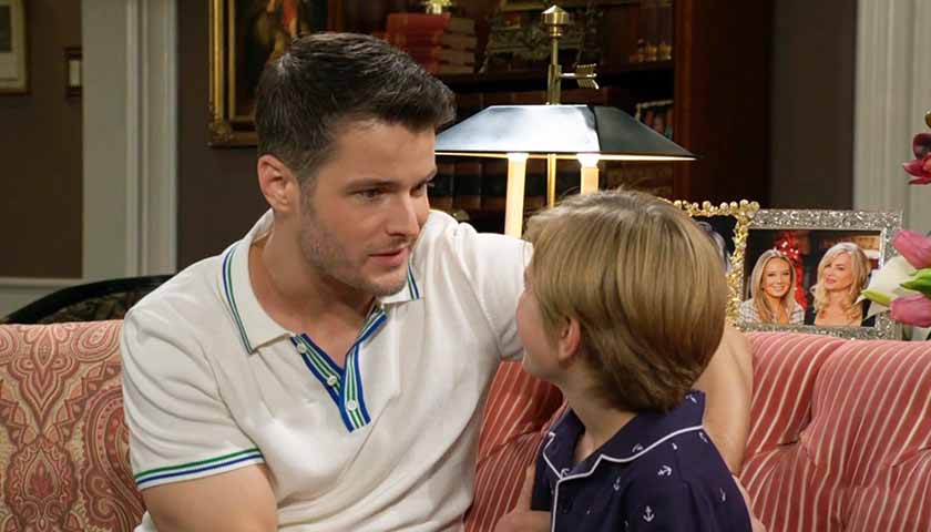 Young And The Restless Spoilers: Kyle talks to Harrison as they sit on the couch