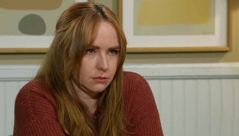 Y&R Scoop: A teary-eyed Mariah makes an angry face