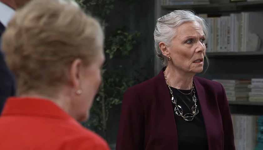 GH Scoop: Tracy looks at the person Ronnie is accusing of spiking her drink