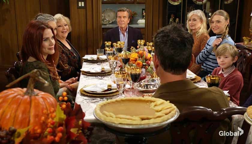 Y&R Scoop: The Abbotts celebrate Thanksgiving