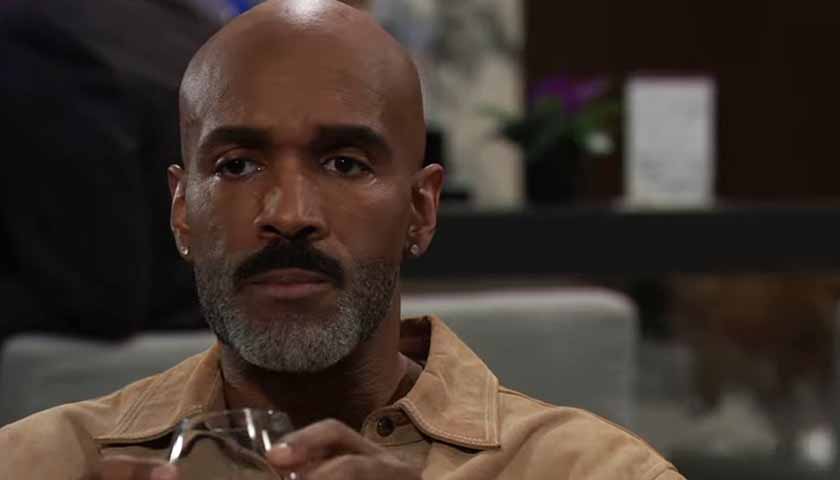 GH Scoop: A concerned looking Curtis holds a drink