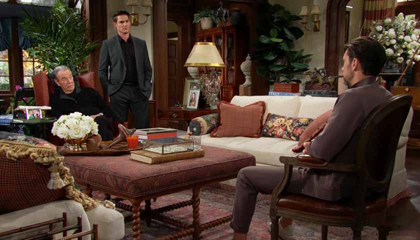 Y&R Scoop: Cane talks to Adam and Victor at the ranch