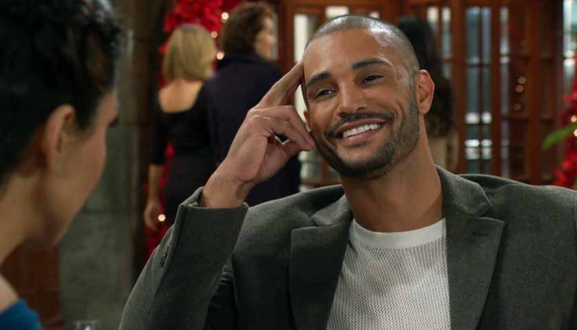 Y&R Scoop: Holden laughs as he talks with Audra
