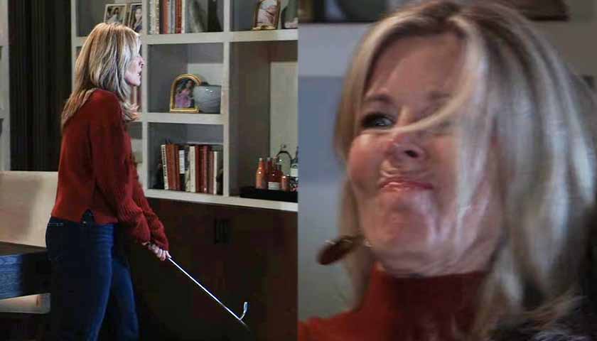 General Hospital Spoilers: Carly holds a fireplace iron but is attacked from behind