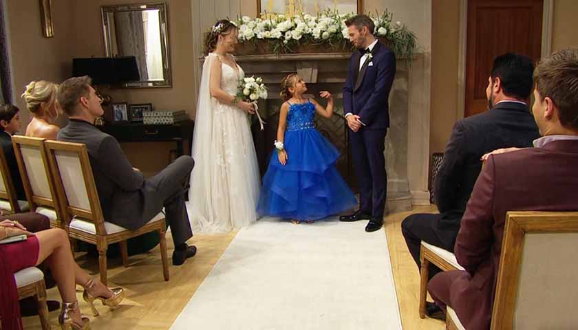 Bold And The Beautiful Spoilers: Beth smiles up at Liam, as he's about to marry Hope