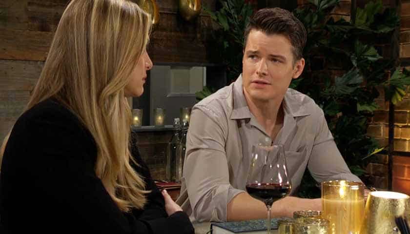 Y&R Scoop: Claire and Kyle have a drink at Society