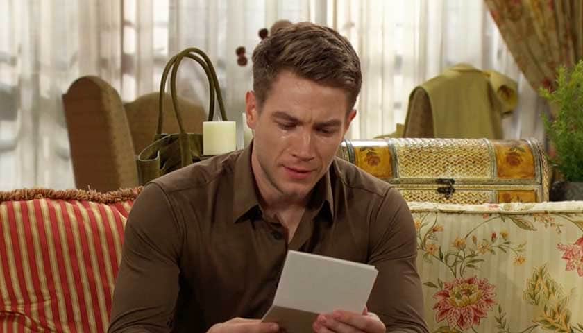 Young And The Restless Spoilers: Noah cries as he reads Sienna's letter