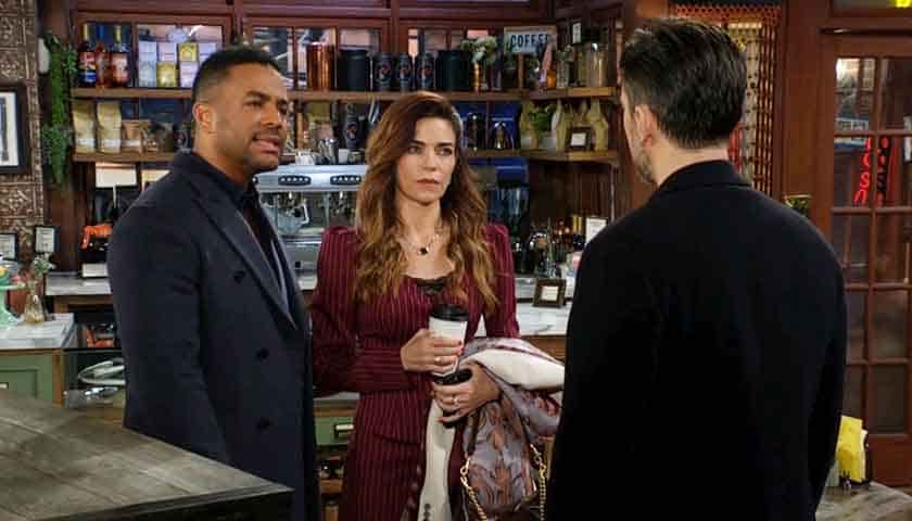 Y&R Scoop: Nate takes issue with Cane as he confronts Victoria