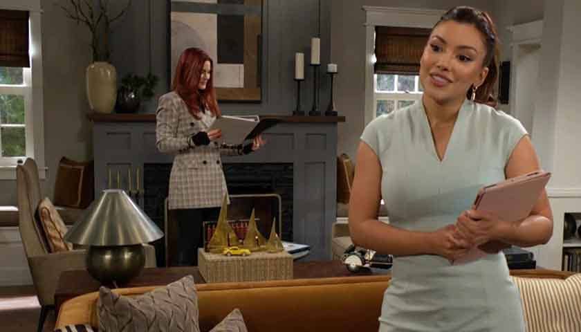 Y&R Scoop: Audra quizzes Sally about Billy