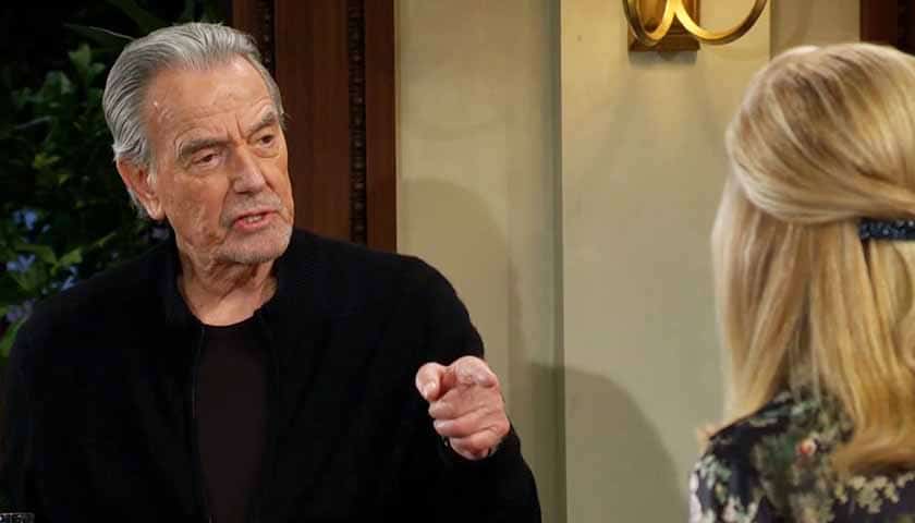 Y&R Scoop: Victor points an angry finger at Nikki