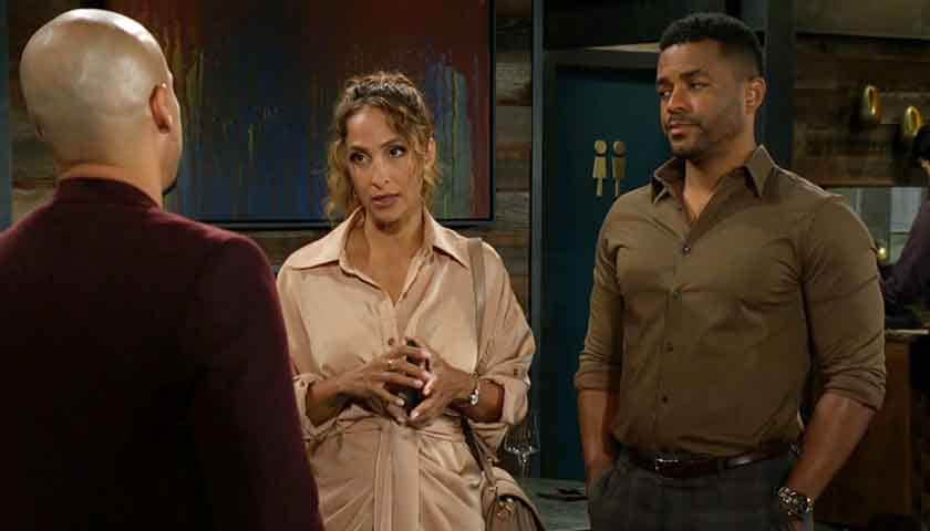 Y&R Scoop: Lily talks to Devon as Nate looks on