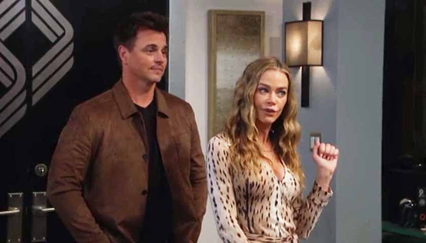 Bold And The Beautiful Spoilers: Wyatt and Shauna stand in the doorway of Bill's office