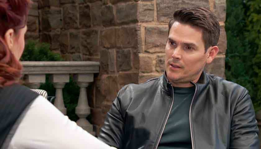 Y&R Scoop: Adam talks to Sally at Chancellor Park Cafe