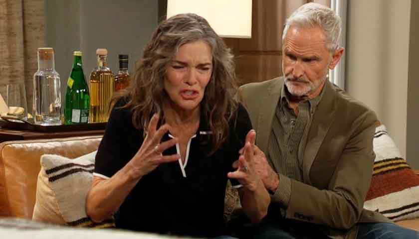Y&R Scoop: Dr. Markham comforts Diane, who's pretending to be upset