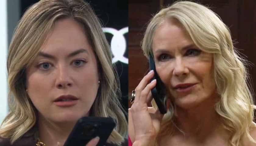 Bold And The Beautiful Scoop: Brooke phones Hope and says she loves her