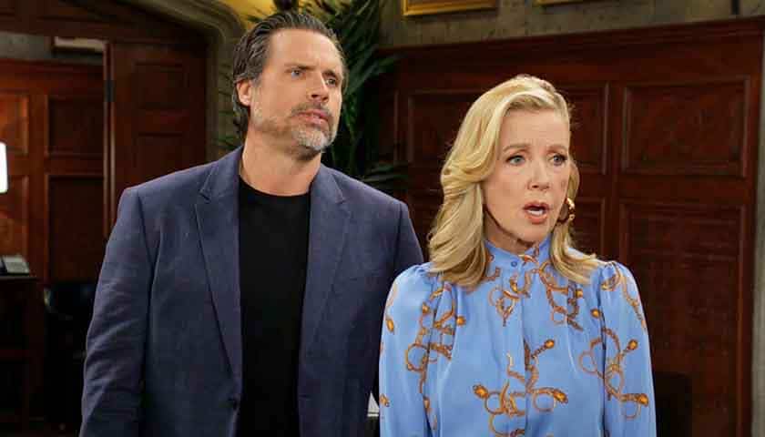 Y&R Scoop: Nick stares at Victor as Nikki's face drops
