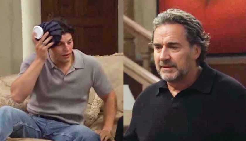 Bold And The Beautiful Spoilers: Ridge worries about RJ as he puts ice on his head