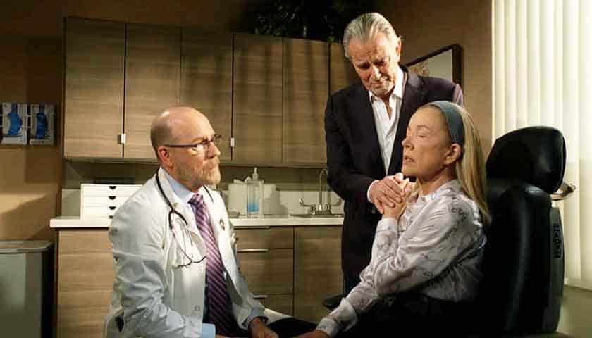 Y&R Scoop: Victor holds Nikki's hand as Dr. Nowling asks her to open her eyes
