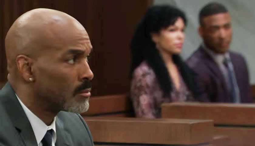 General Hospital Spoilers: Curtis sits in the courtroom, Portia and Isaiah are shown in the background