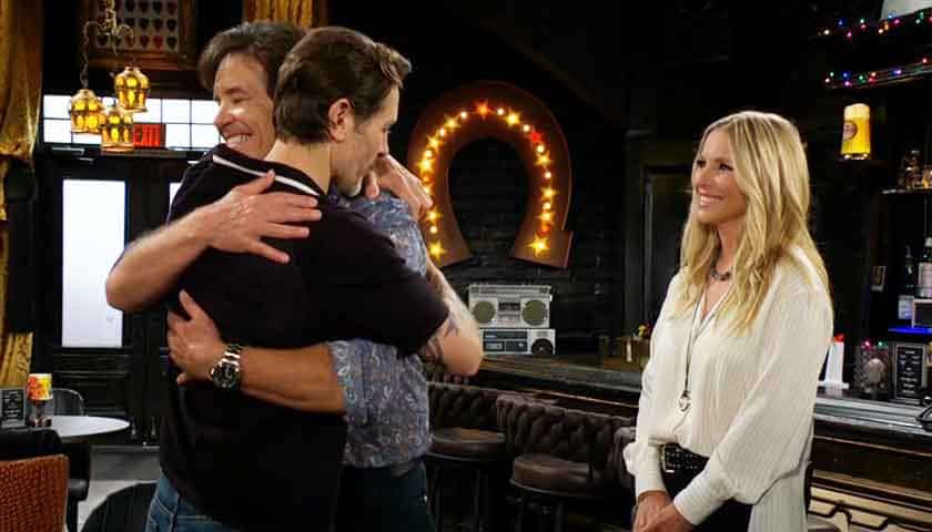 Y&R Scoop: Danny hugs Daniel as Christine smiles