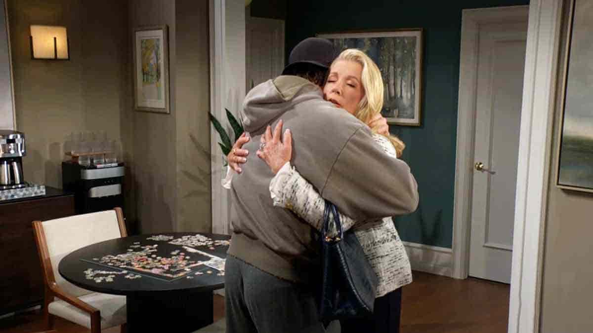 Young And The Restless August 24 Spoilers: Nikki (Melody Thomas Scott) hugs Nick (Joshua Morrow) at the rehab clinic