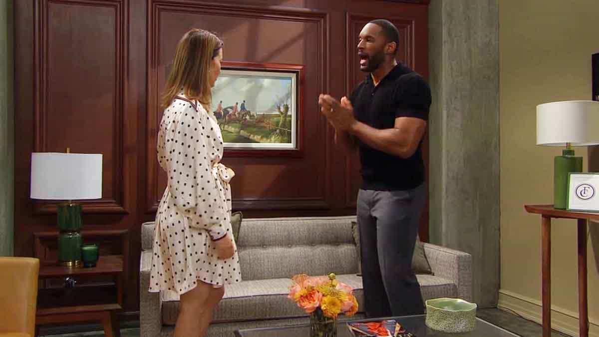 Bold And The Beautiful Spoilers Week Of August 24: Carter (Lawrence Saint Victor) argues with Steffy (Jacqueline MacInnes Wood)