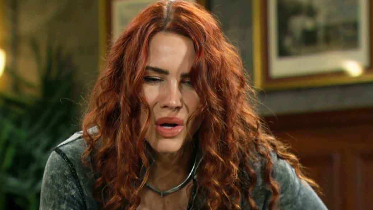 Sally grimaces on Young and the Restless
