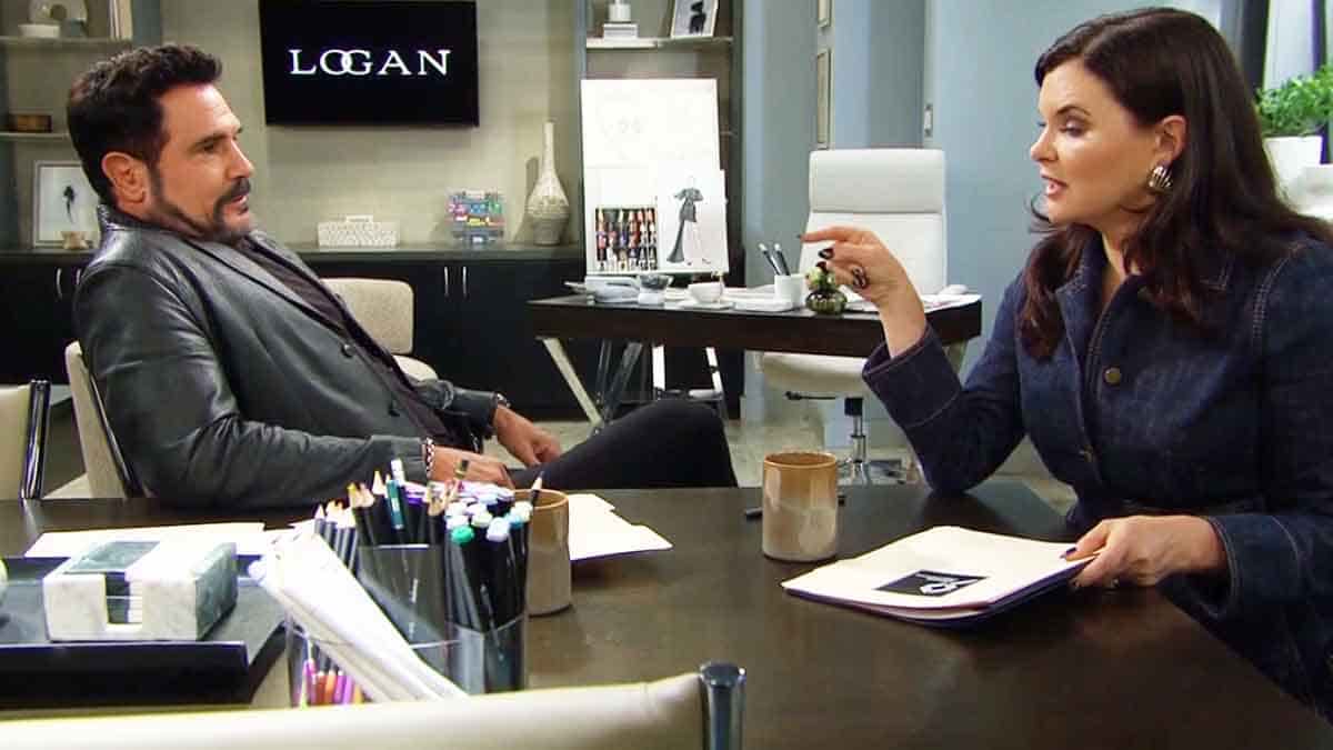 Bill and Katie at Logan on Bold and the Beautiful