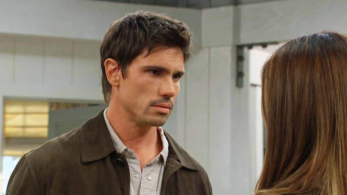 Finn stares at Steffy on Bold and the Beautiful