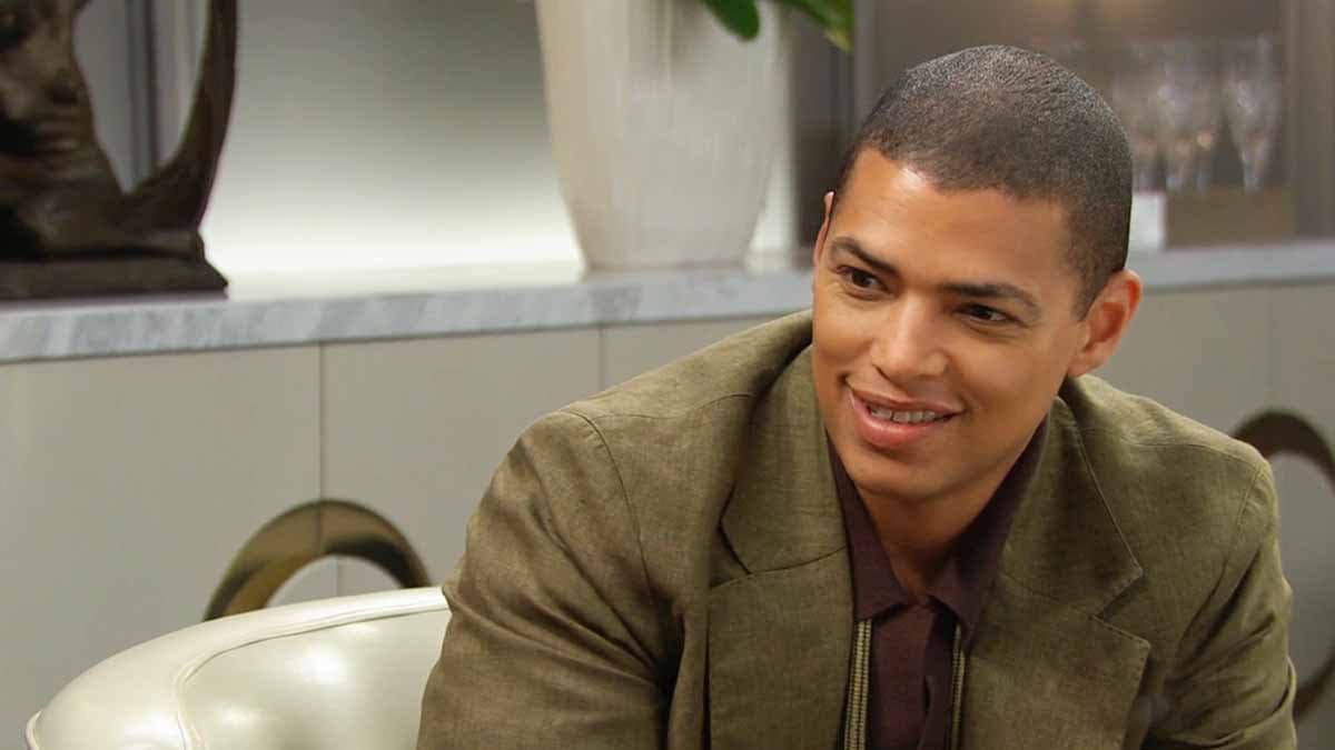 Zende in the Forrester showroom on Bold and the Beautiful