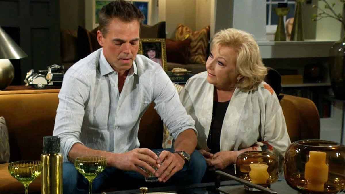 Traci and Billy at his place on Young and the Restless