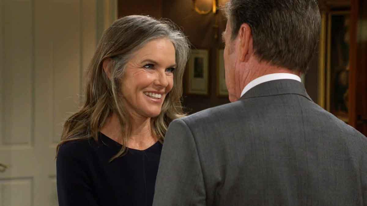 Diane and Jack at the Abbott estate on Young and the Restless