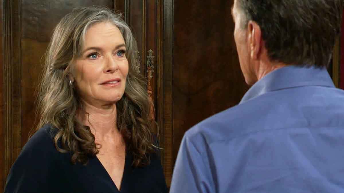 Diane and Jack at the Abbott estate on Young and the Restless