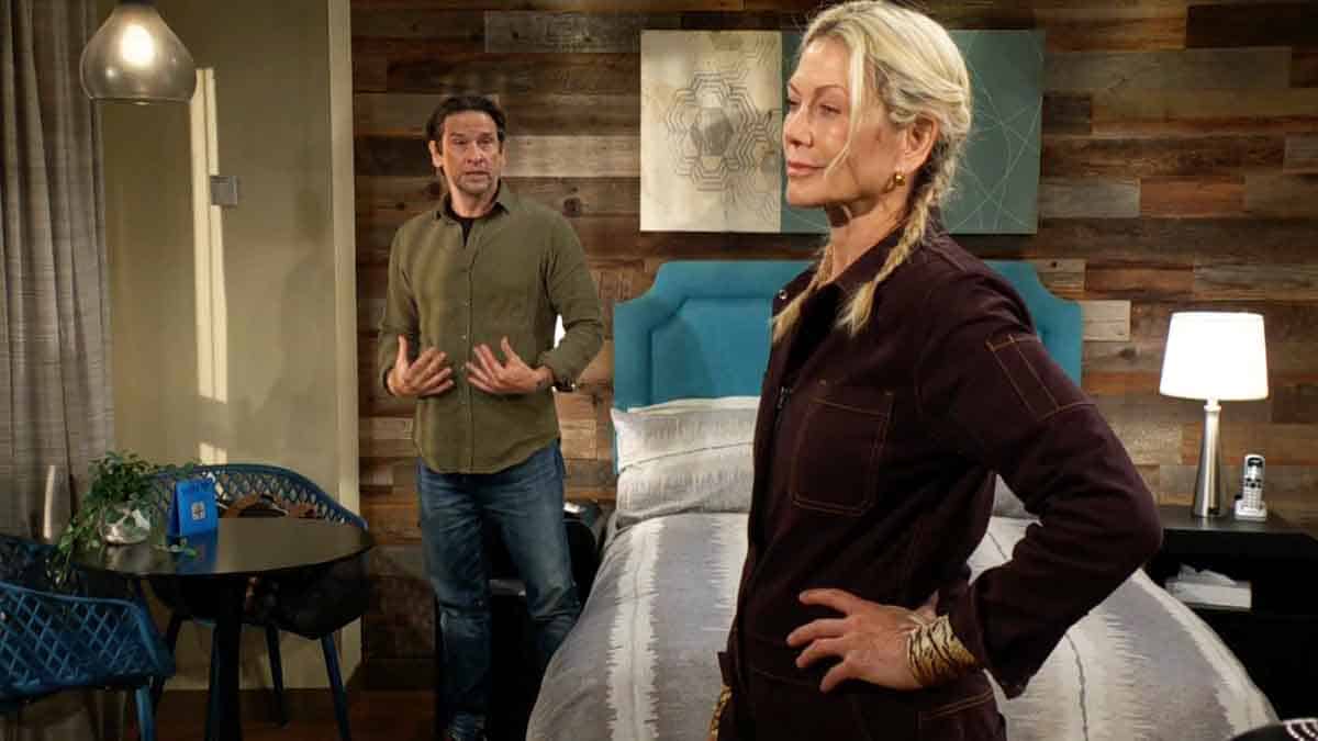 Patty and Matt at the motel on Young and the Restless