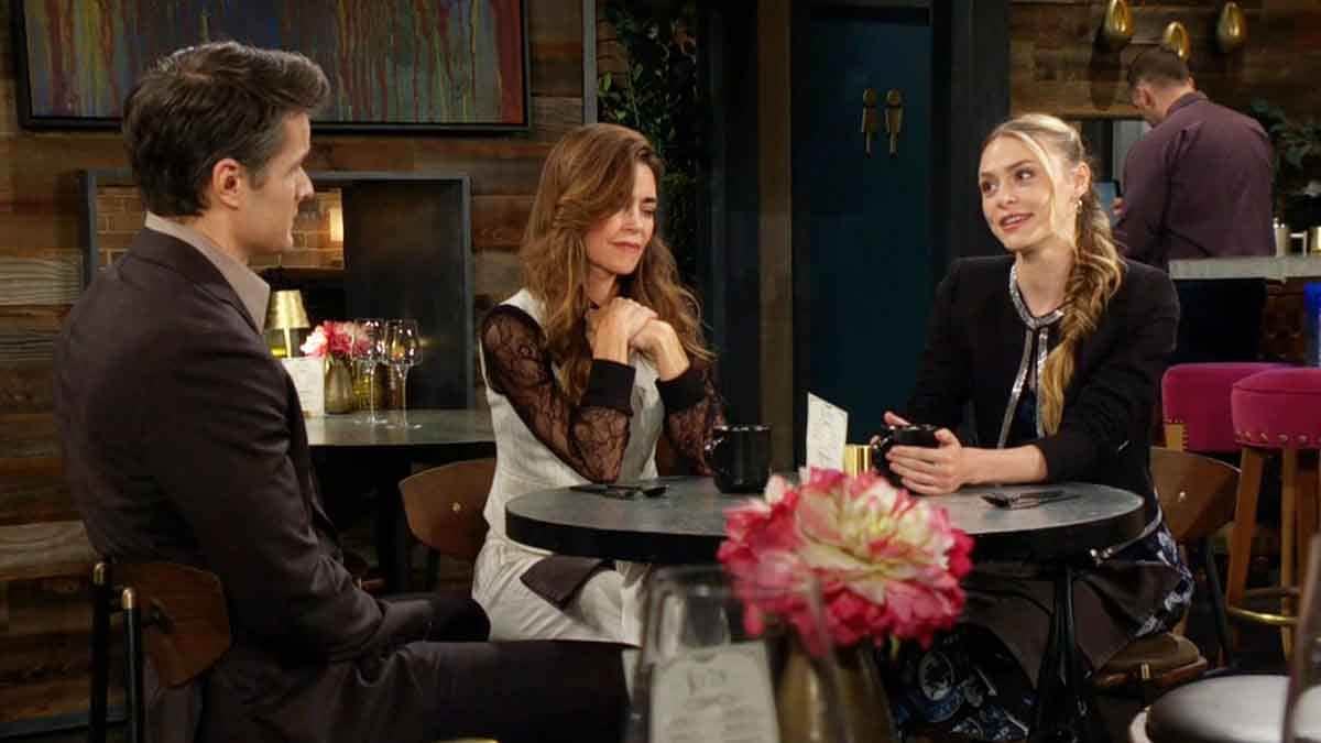 Kyle, Victoria and Claire at Society on Young and the Restless
