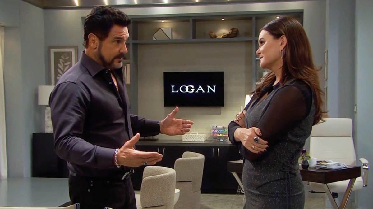 Bill and Katie argue on Bold And The Beautiful