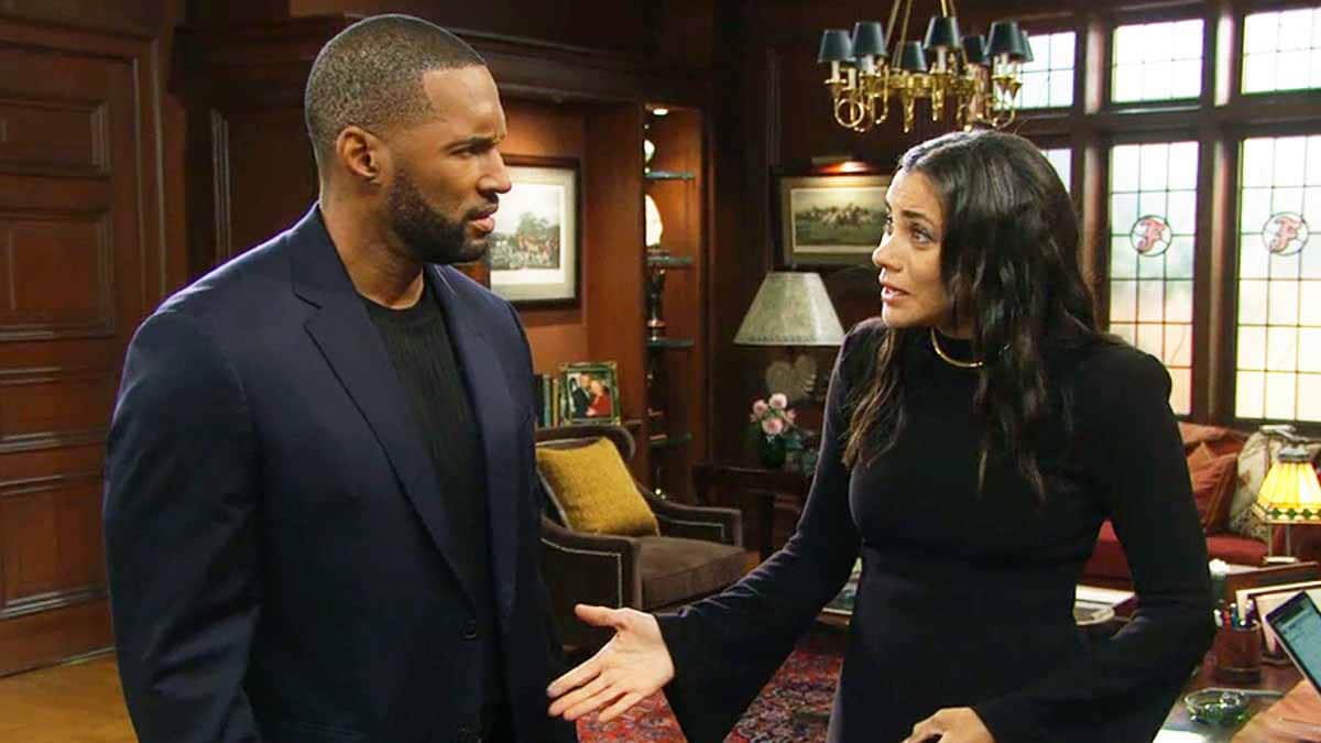 Daphne questions Carter at Forrester on Bold and the Beautiful