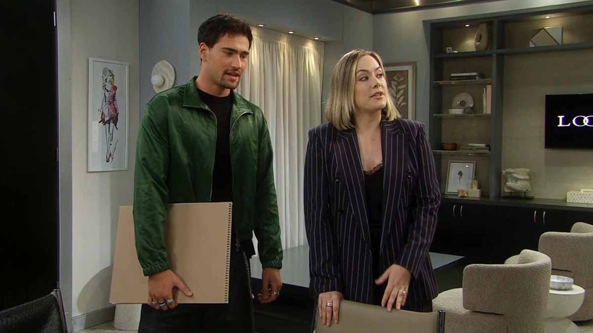 Deke and Hope at Logan on Bold and the Beautiful
