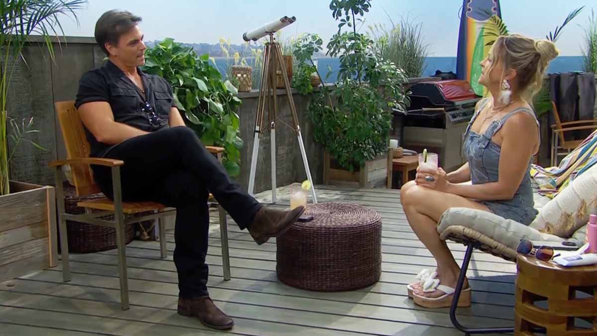 Wyatt and Darcy at the beach house on Bold And The Beautiful